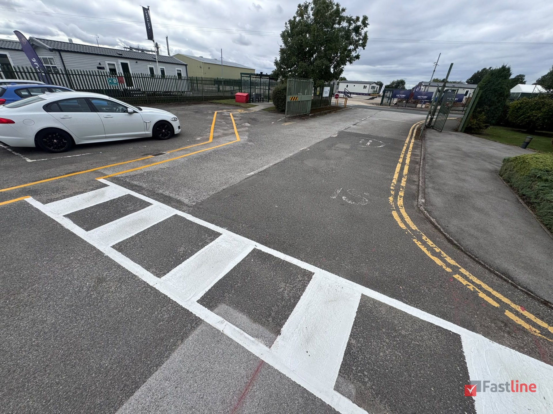 Vehicle routes line marking by Fastline